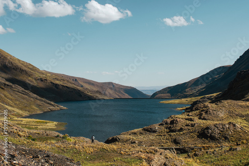 lake and mountains