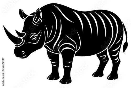 rhinoceros vector illustration