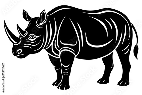 rhinoceros vector illustration