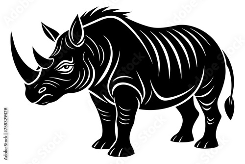 rhinoceros vector illustration © CreativeDesigns