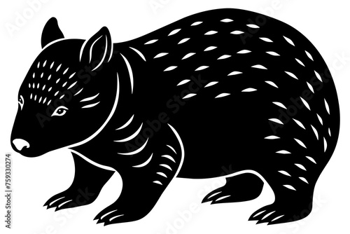 wombat vector illustration