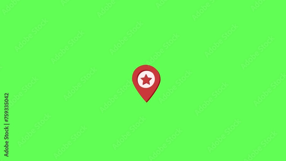 Vidéo Stock map pin animation concept.4k motion animation. destination