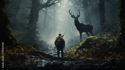 Deer Hunting in the Woods