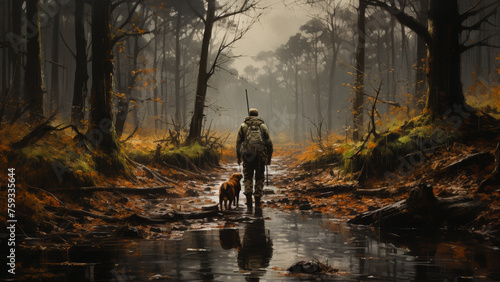 Hunter and His Dog