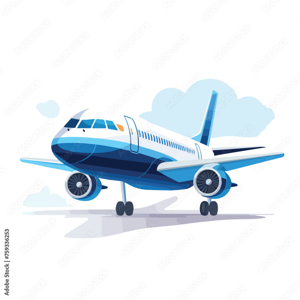 Airplane Icon vector illustration. Aircraft Icon ve