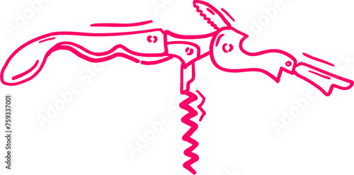 손으로 그린 음식 요리 주방 도구 일러스트