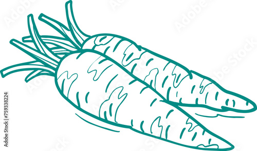 음식 재료 채소 과일 일러스트