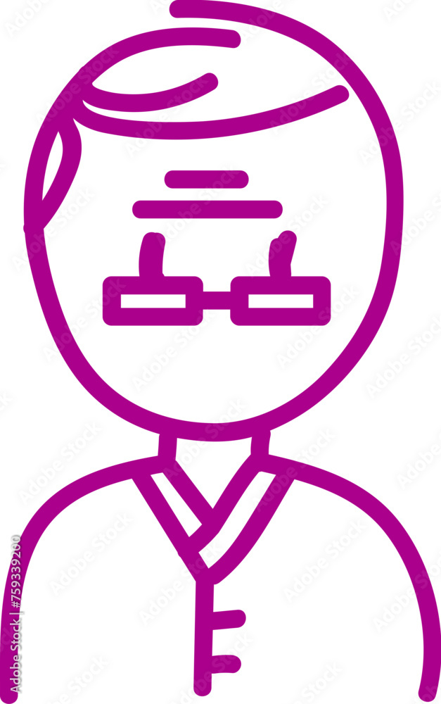 Obraz premium 사람 남녀 학생 아빠 엄마 할머니 할아버지 일러스트