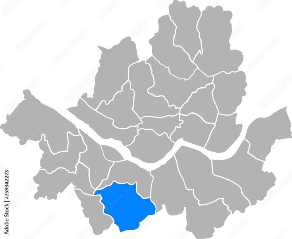 Fototapeta premium 대한민국 한국 서울시 지도