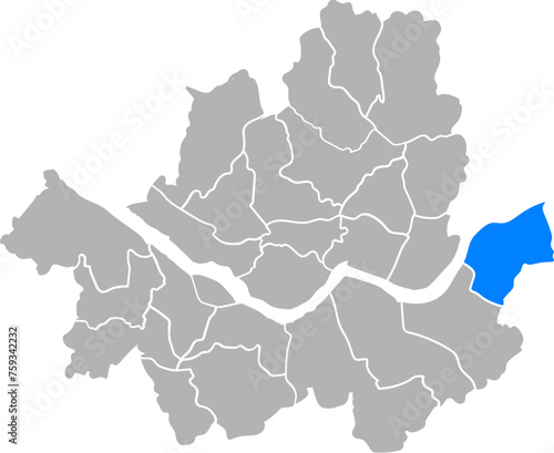 대한민국 한국 서울시 지도