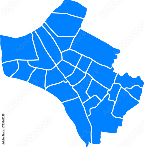 대한민국 한국 서울시 지도