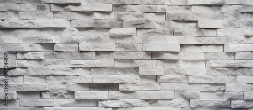 White and gray brick wall texture up close photo