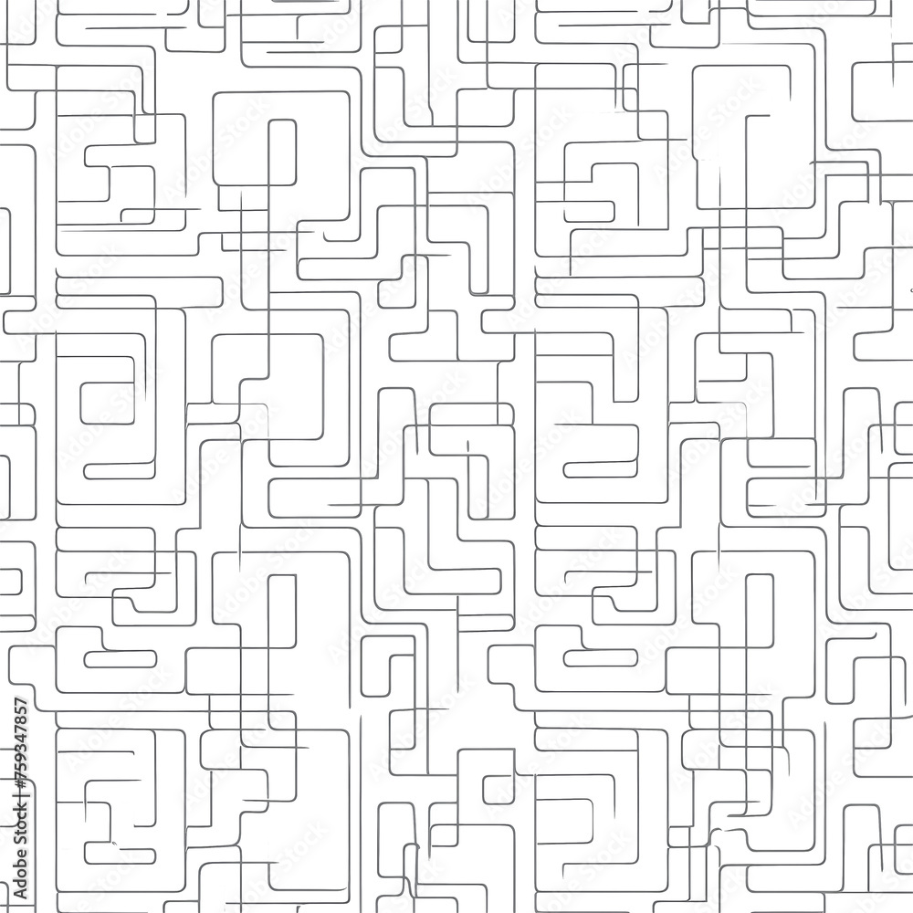 Abstract maze pattern