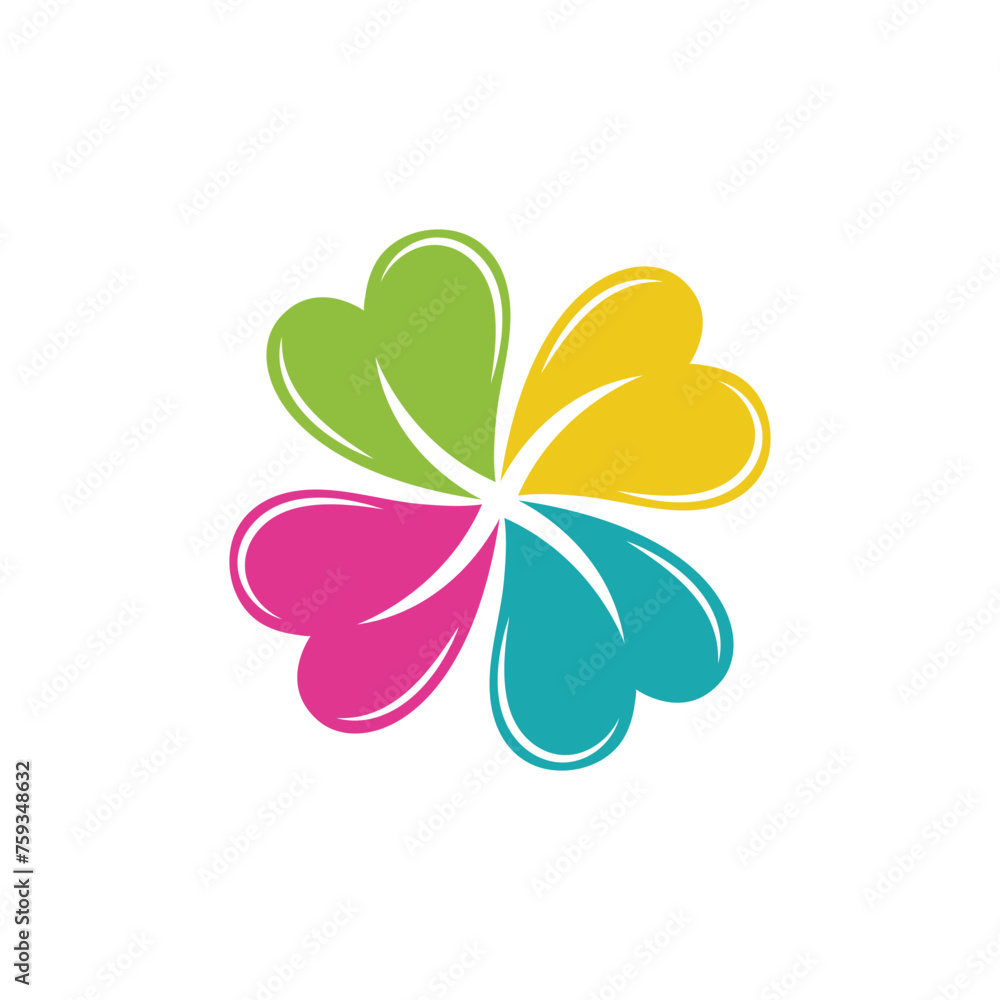 clover logo icon vector