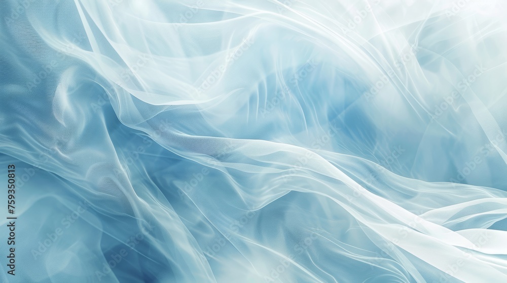 Obraz premium Abstract blue fabric waves texture