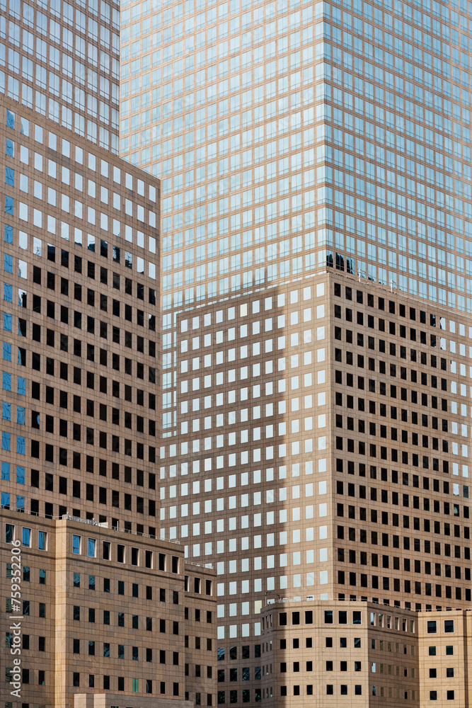 External view of office towers of New York City External view of office towers of New York City