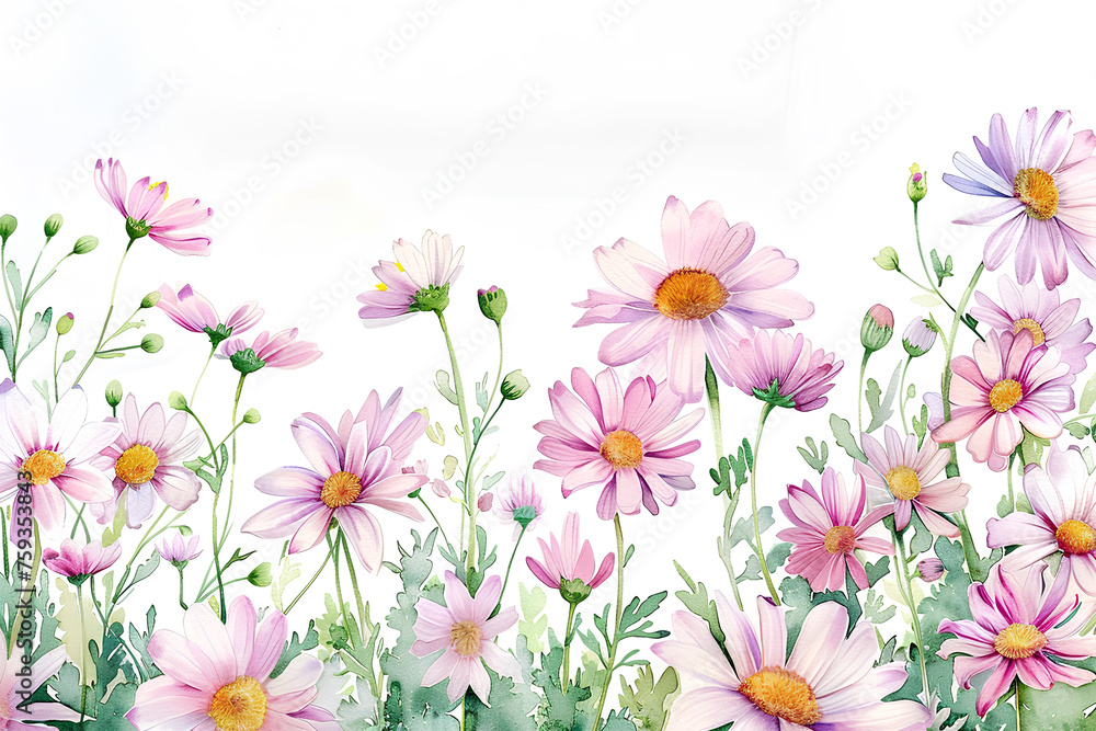 マーガレットの花(水彩画) マーガレットの花(水彩画)