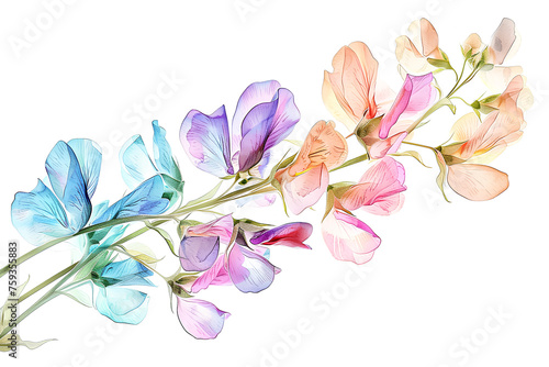 椿の花（水彩画）