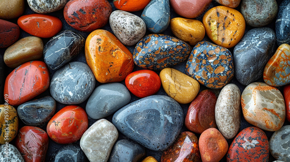 pattern of striped river stones pattern of striped river stones
