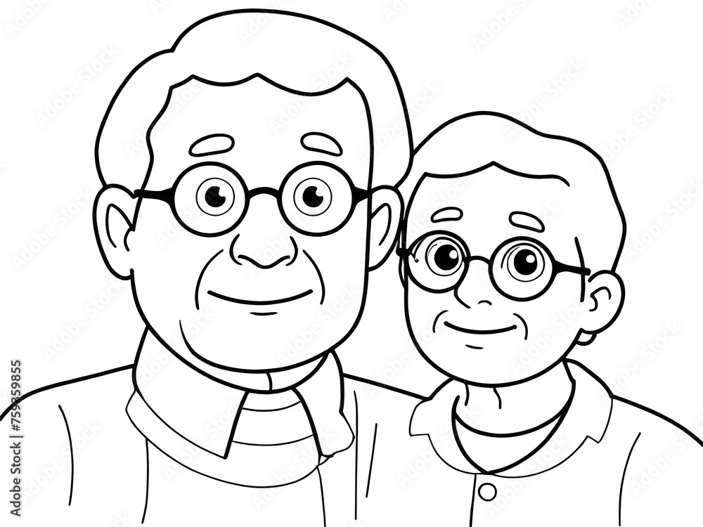 Coloring Book Grandpa Coloring Book Grandpa