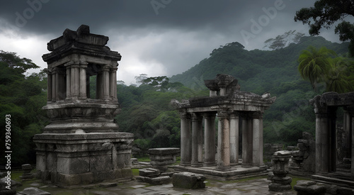ancient city ruins ancient roman ruins ancient asian ruins © wonderland