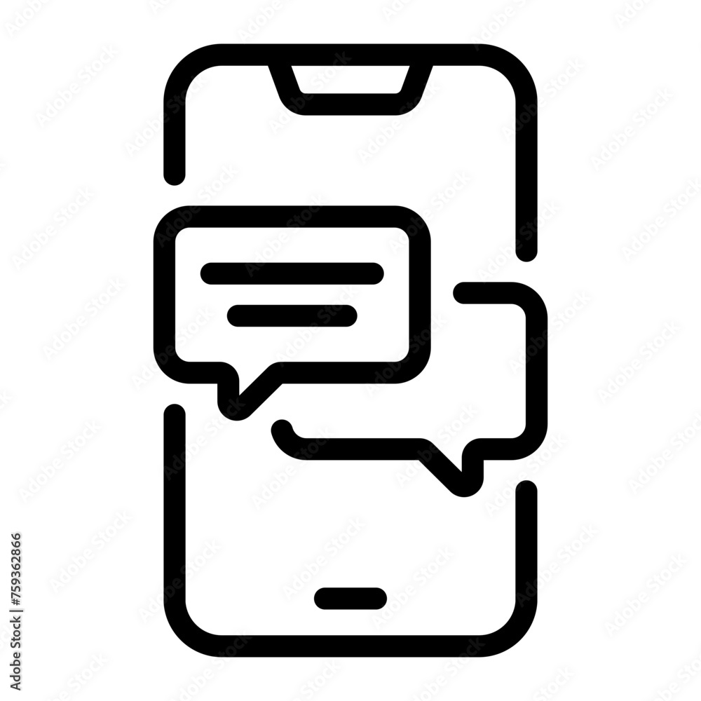 chat box Line Icon chat box Line Icon