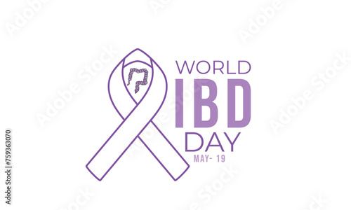 World IBD Day. background, banner, card, poster, template. Vector illustration.