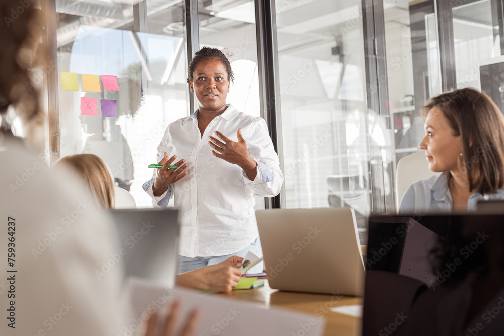 diverse, multiracial group in a coworking office diverse, multiracial group in a coworking office