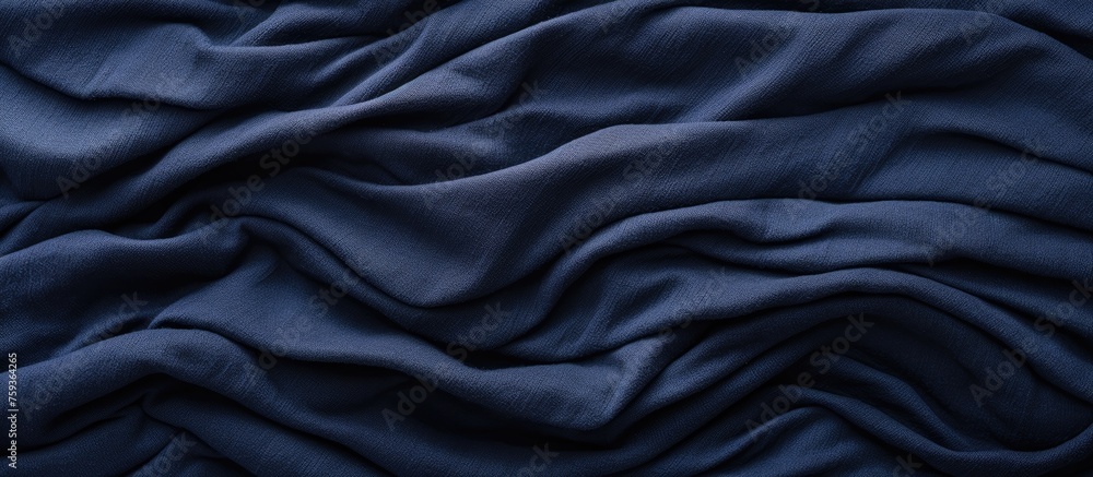 Navy blue cotton fabric pattern - texture