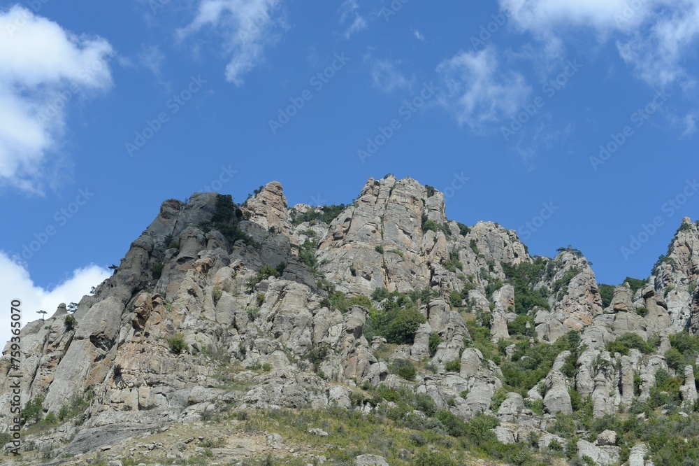 The Valley of Ghosts in the Demerdzhi tract. Crimea 