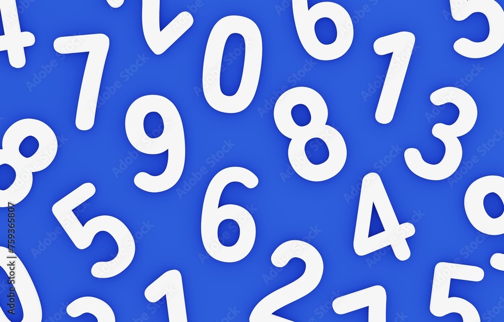 3D背景素材_数字_青 3D背景素材_数字_青