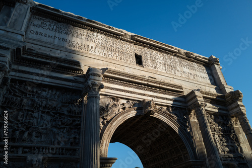 Arch of Septimius Severus dertails photo