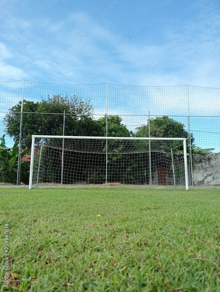 Fototapeta premium soccer goal post