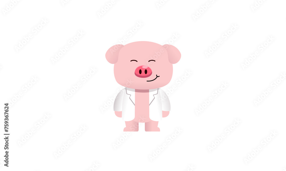 Doctor Pig Illustration