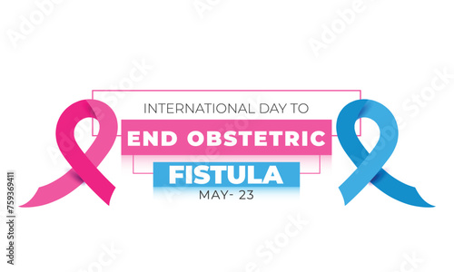 International day to end obstetric fistula. background, banner, card, poster, template. Vector illustration. photo