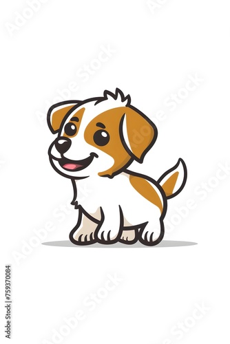 cute dog logo animal 
