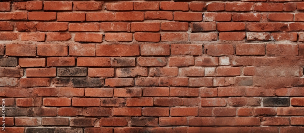 Red brick wall texture for background. Red brick wall texture for background.