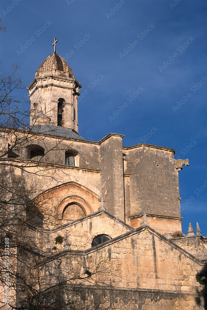 bell tower of cathedral of st Nicola, Sassari, Sardinia, Italy.