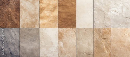 Natural Background: Rustic Marble and Stone Textures for Ceramic Tiles