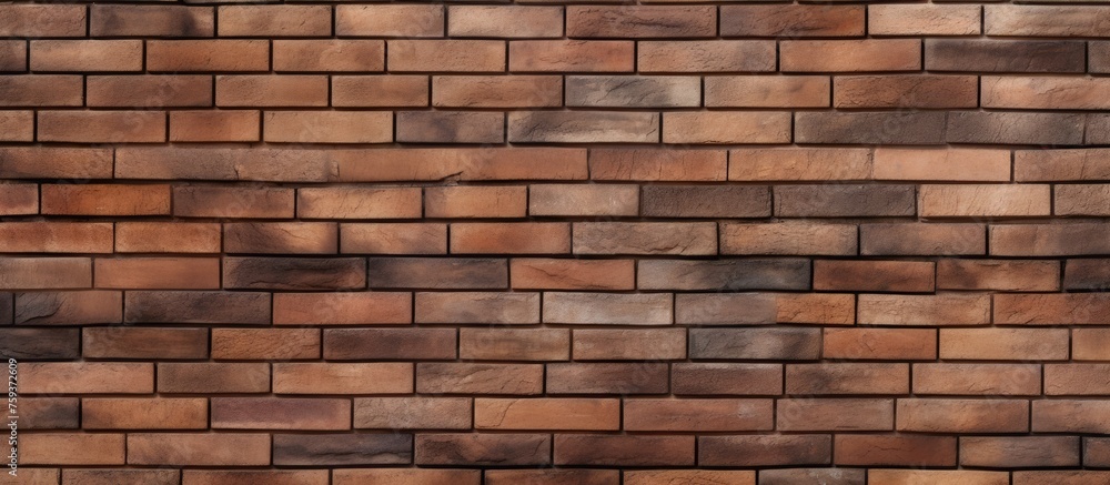 Obraz premium Brown brick pattern for design and presentations