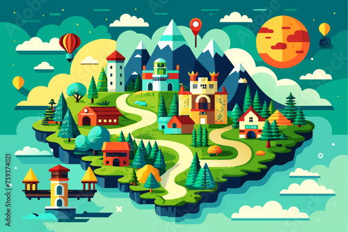 map background is