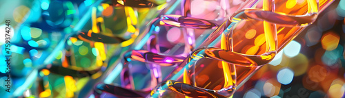 Colorful Glass Tubes - Abstract Composition Merging Science and