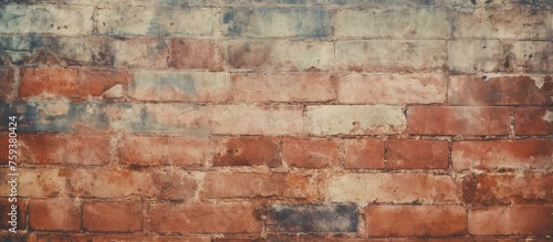 Old Weathered Brick Wall Texture with Space for Text - Vintage Aesthetic for Online Banner