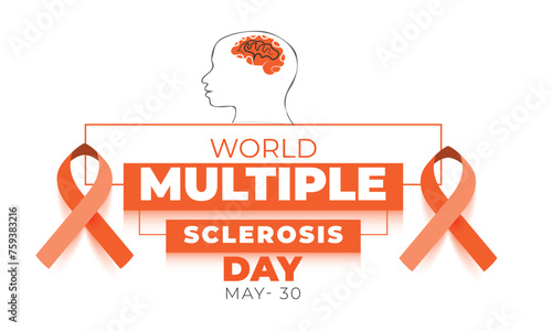 World Multiple Sclerosis Day. background, banner, card, poster, template. Vector illustration.