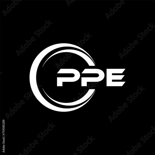 PPE Letter Logo Design, Inspiration for a Unique Identity. Modern Elegance and Creative Design. Watermark Your Success with the Striking this Logo. photo