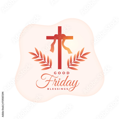 elegant holy week good friday religious background design