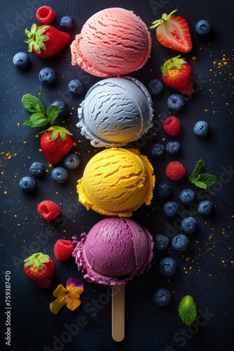 Delicious refreshing ice cream