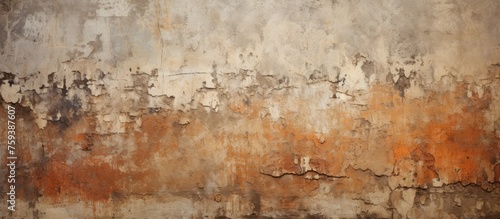 Old, worn wall with a variety of textures and scratches. © Lasvu