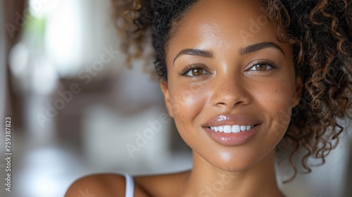 Smiling woman with beautifu...