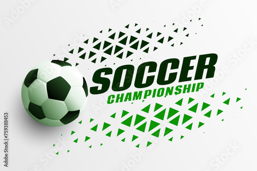 stylish soccer outdoor sports championship background design